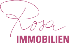 Rosa Immobilien Logo in Rosa