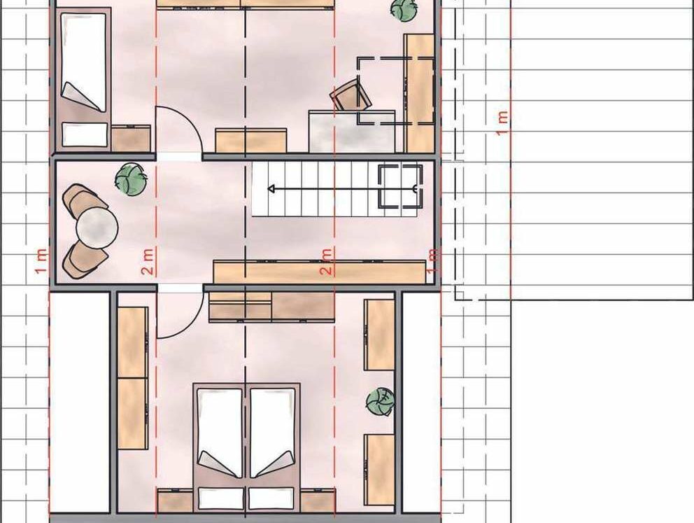 Einfamilienhaus am Waldrand - ideal für Handwerker - zentral in Rüdersdorf - Grundriss OG