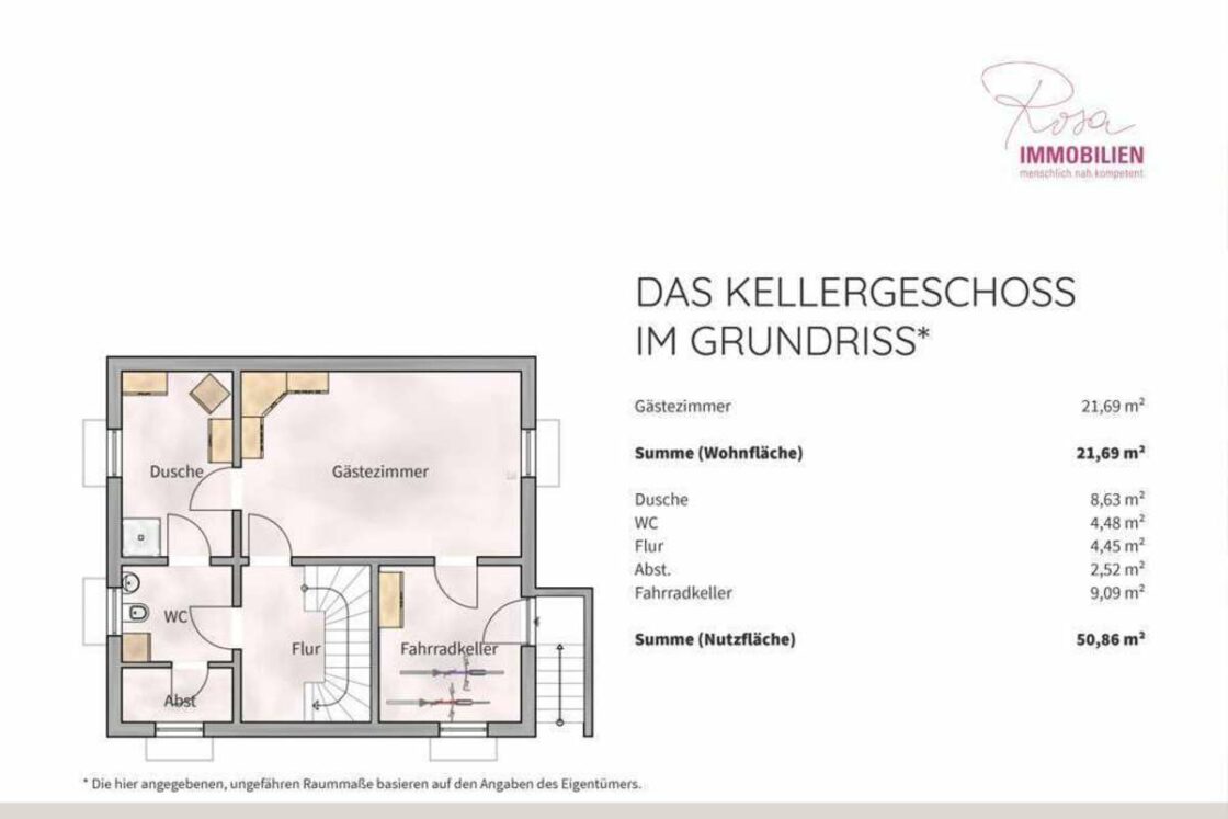 Mit Südgarten & Keller: Komfortables und ruhig gelegenes Einfamilienhaus in Mahlsdorf Nord - Grundriss KG