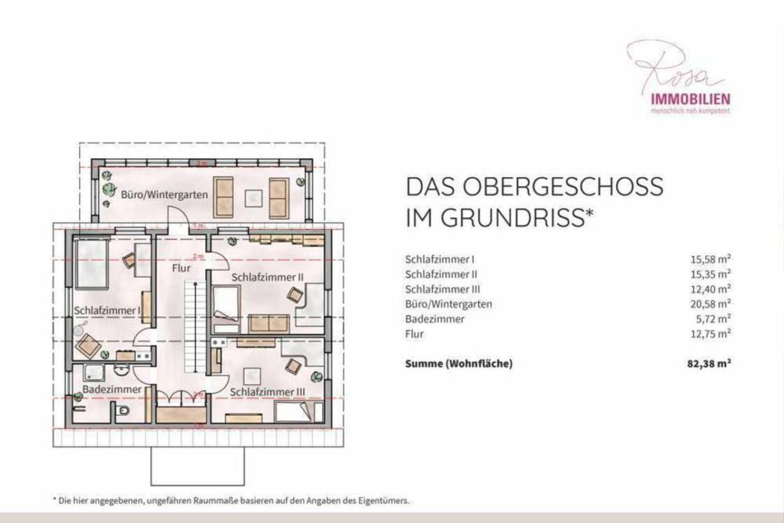 Mit Pool und 366 qm Nutzfläche! Liebenswertes Einfamilienhaus nahe dem Woltersdorfer Zentrum - Grundriss Obergeschoss