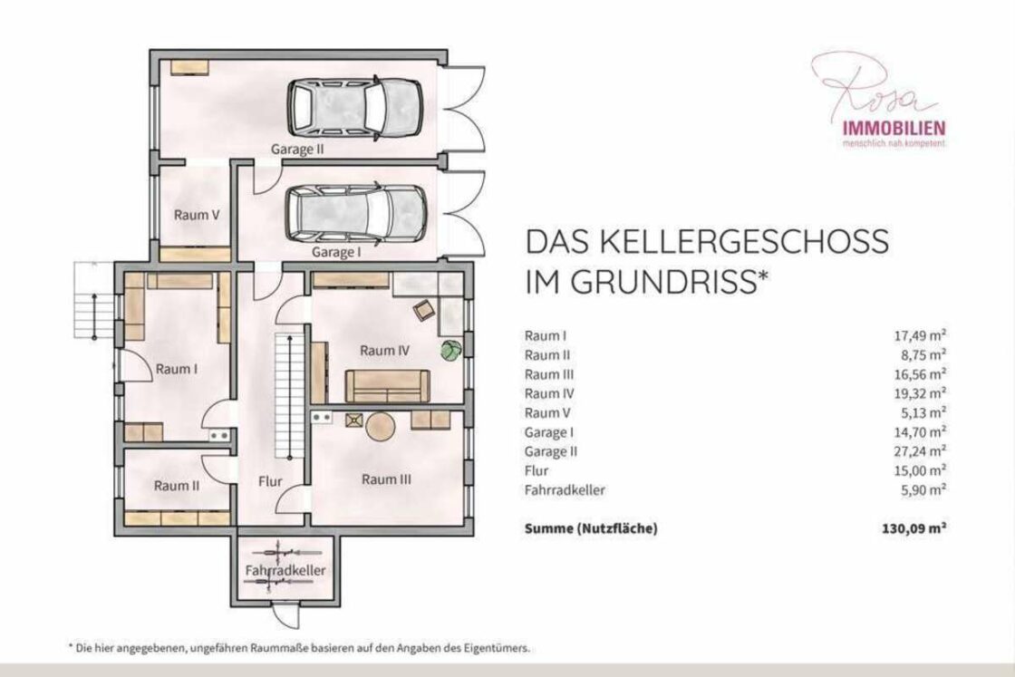 Mit Pool und 366 qm Nutzfläche! Liebenswertes Einfamilienhaus nahe dem Woltersdorfer Zentrum - Grundriss Keller