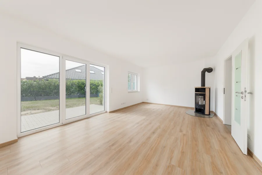 Wohnzimmer mit Kaminofen