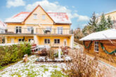 Gartenseite des Hauses - Großzügige Doppelhaushälfte zentral in Strausberg mit Raum für Einliegerwohnung im Souterrain