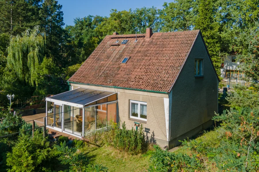 Luftbild vom Wohnhaus