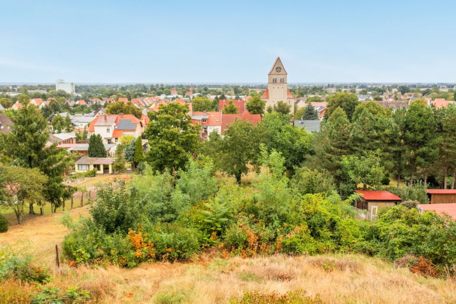 Mit Blick über die Stadt