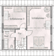 Grundriss OG - Bahnhofsnah! Mit Einbauküche, modernen Bädern, Rollladen, Solar, stilvollem Garten: EFH in Rehfelde