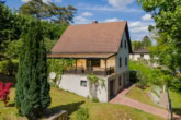 Direkt in den Hang gebaut - Mit Wassergrundstück! Einbauküche, Terrasse, Ferienbungalow, Garage: Einfamilienhaus Hennickendorf