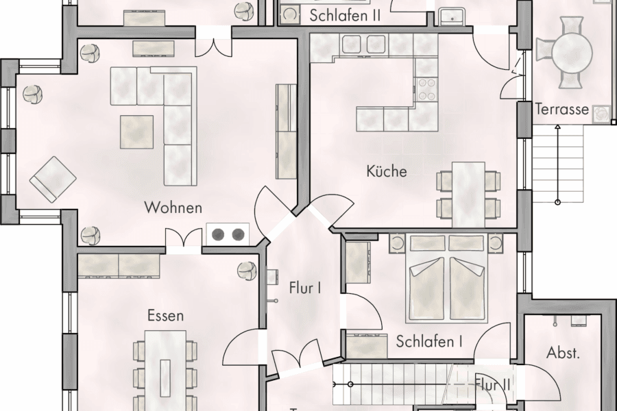 Grundriss Hochparterre