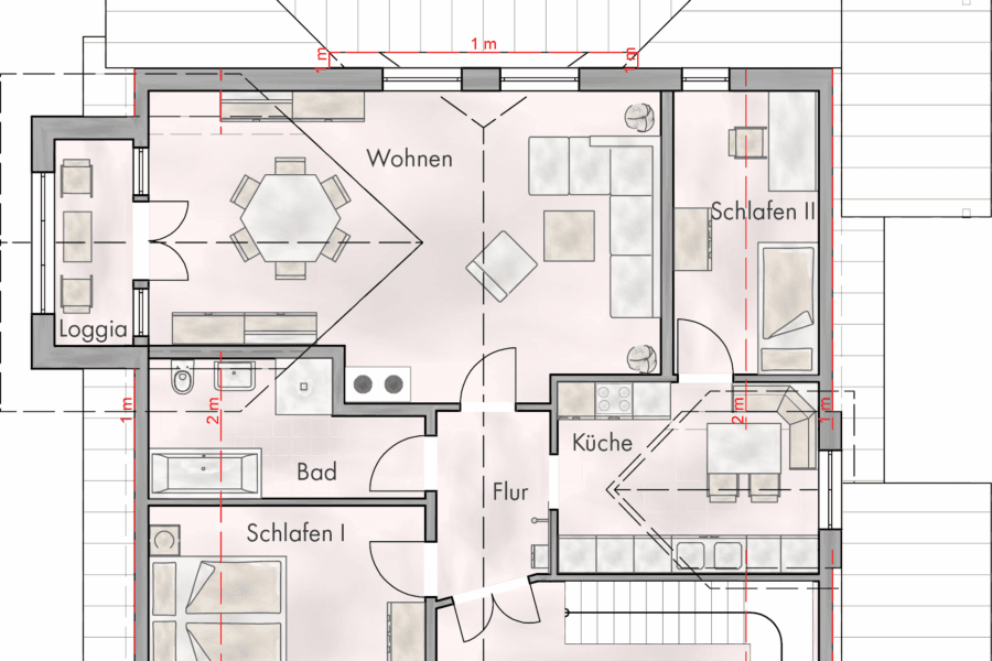 Grundriss Obergeschoss