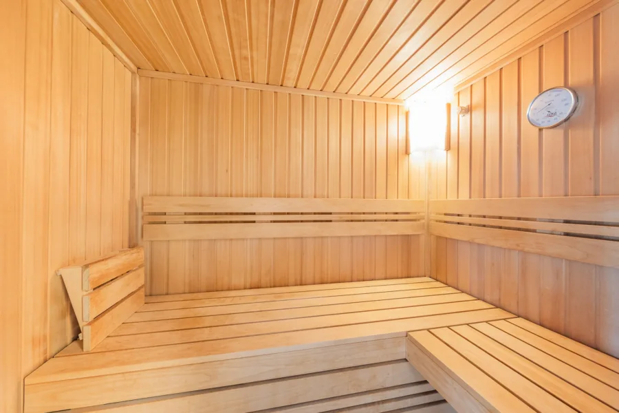 Sauna im Wellnessbereich