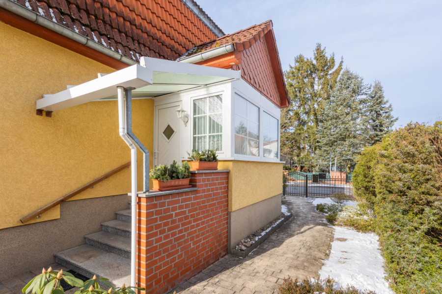 Überdachter Hauseingang