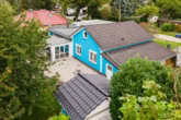 Grüner Garten - Mit Einbauküche, Carport, überdachter Terrasse u.v.m.: Modularer Bungalow in Altlandsberg Bruchmühle