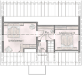 Grundriss OG - Mit Keller, Einbauküche, Sauna, Tiefgarage: Hübsches Einfamilienhaus in Rüdersdorf OT Hennickendorf