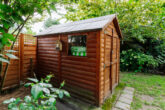 Gartenhaus - Mit Einbauküche, Keller, großem Wohnbereich: Einfamilienhaus bahnhofsnah in Petershagen/Eggersdorf