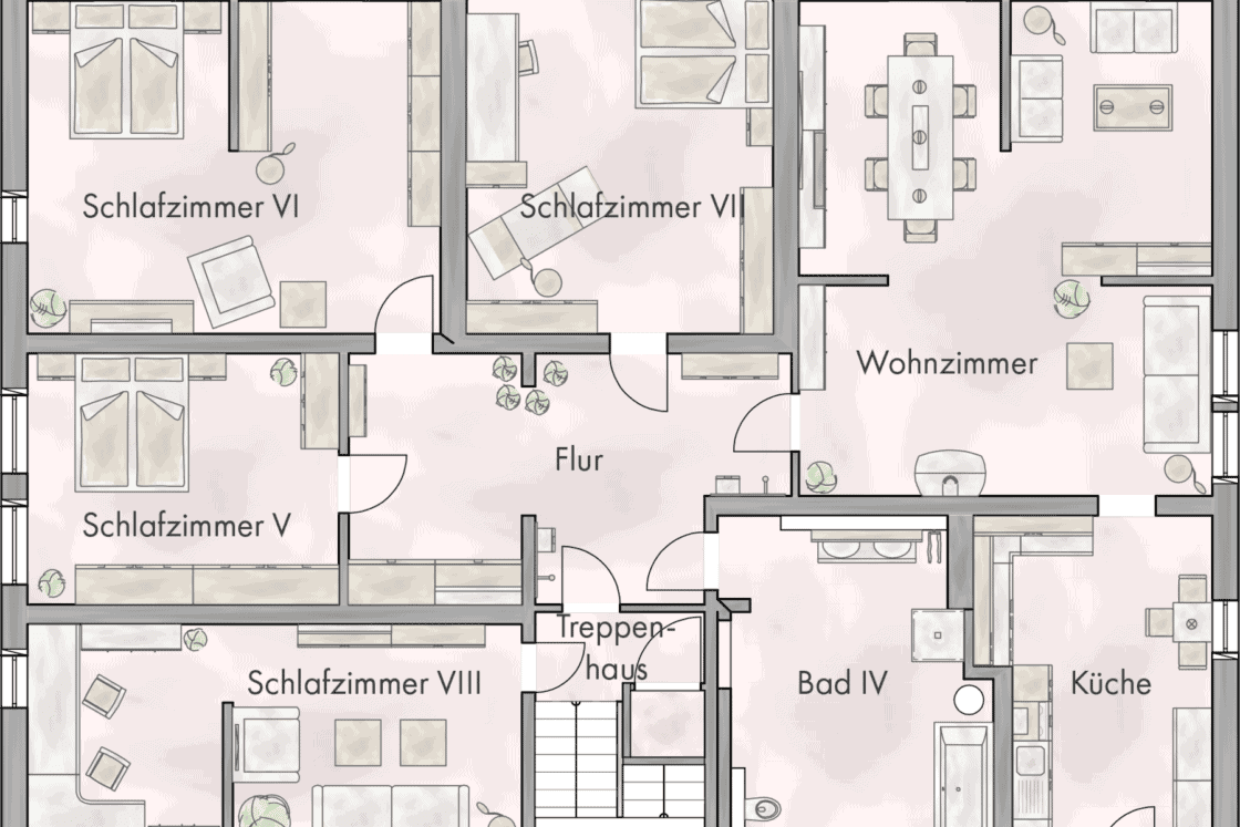 Historisches Wohnhaus für bis zu vier Familien mit Scheune - auch als Kapitalanlage in Wriezen - Grundriss OG