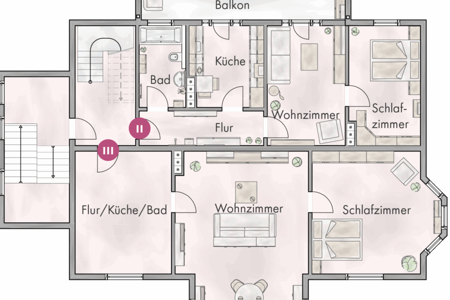 Grundriss Obergeschoss I