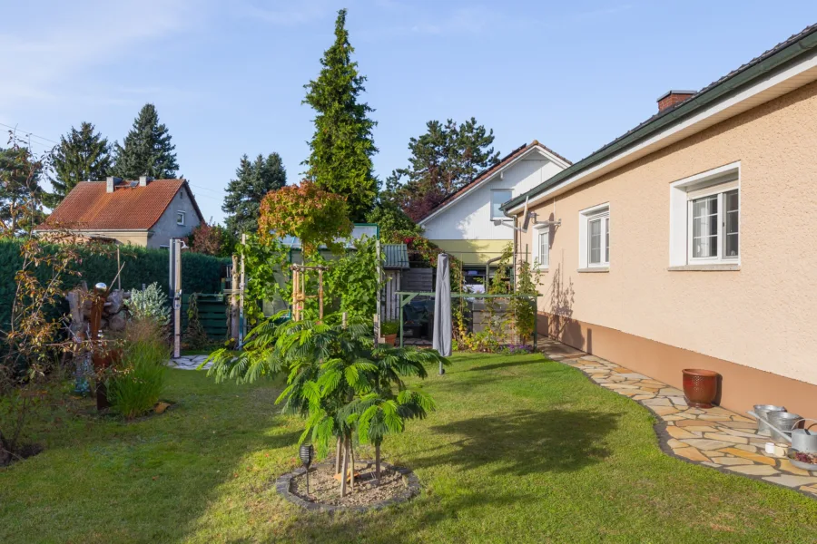 Beherrschbare Rasenfläche
