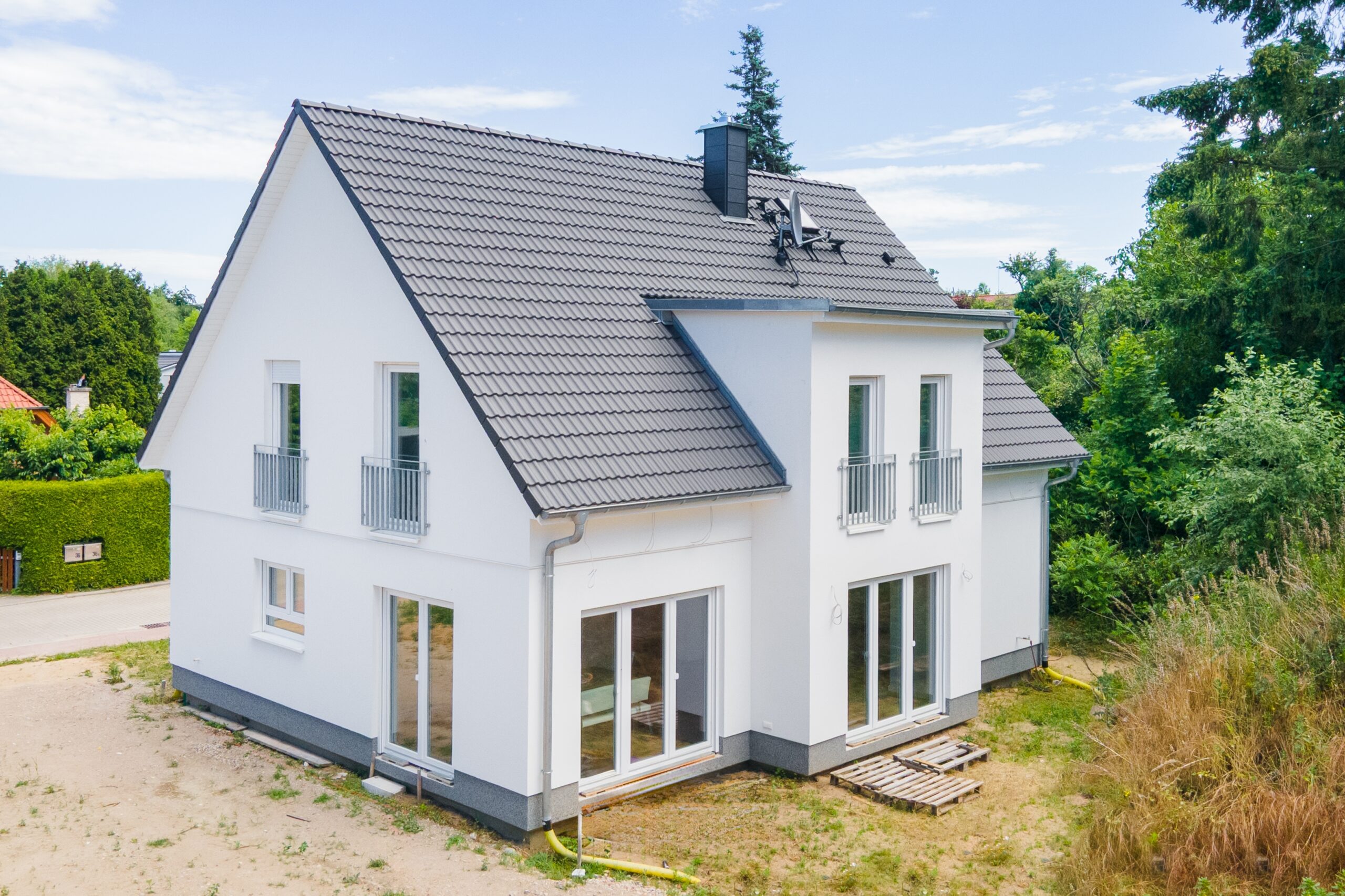 Vogelperspektive des Hauses