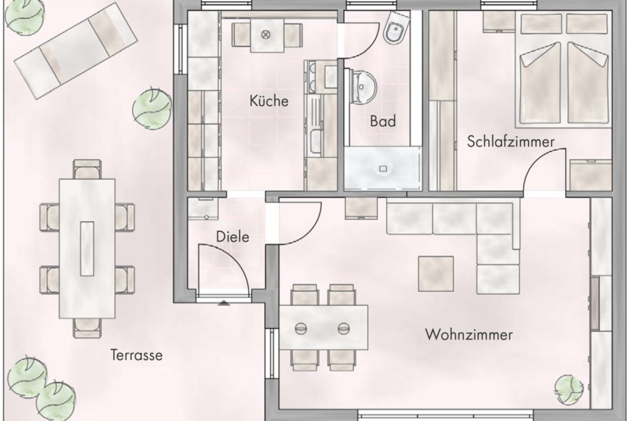 Grundriss Sommerhaus