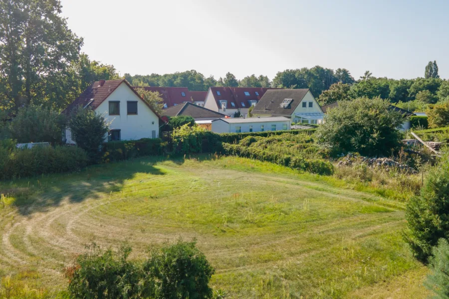 Luftbild der Baugrundstücke
