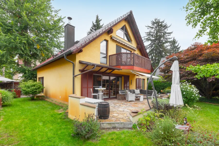 Gartenseite des Hauses