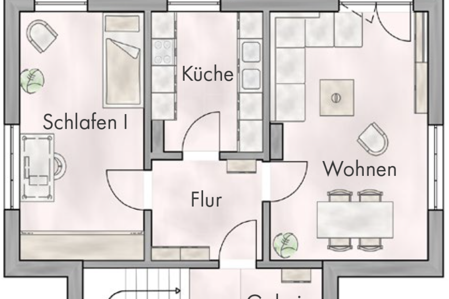 Grundriss Hochparterre