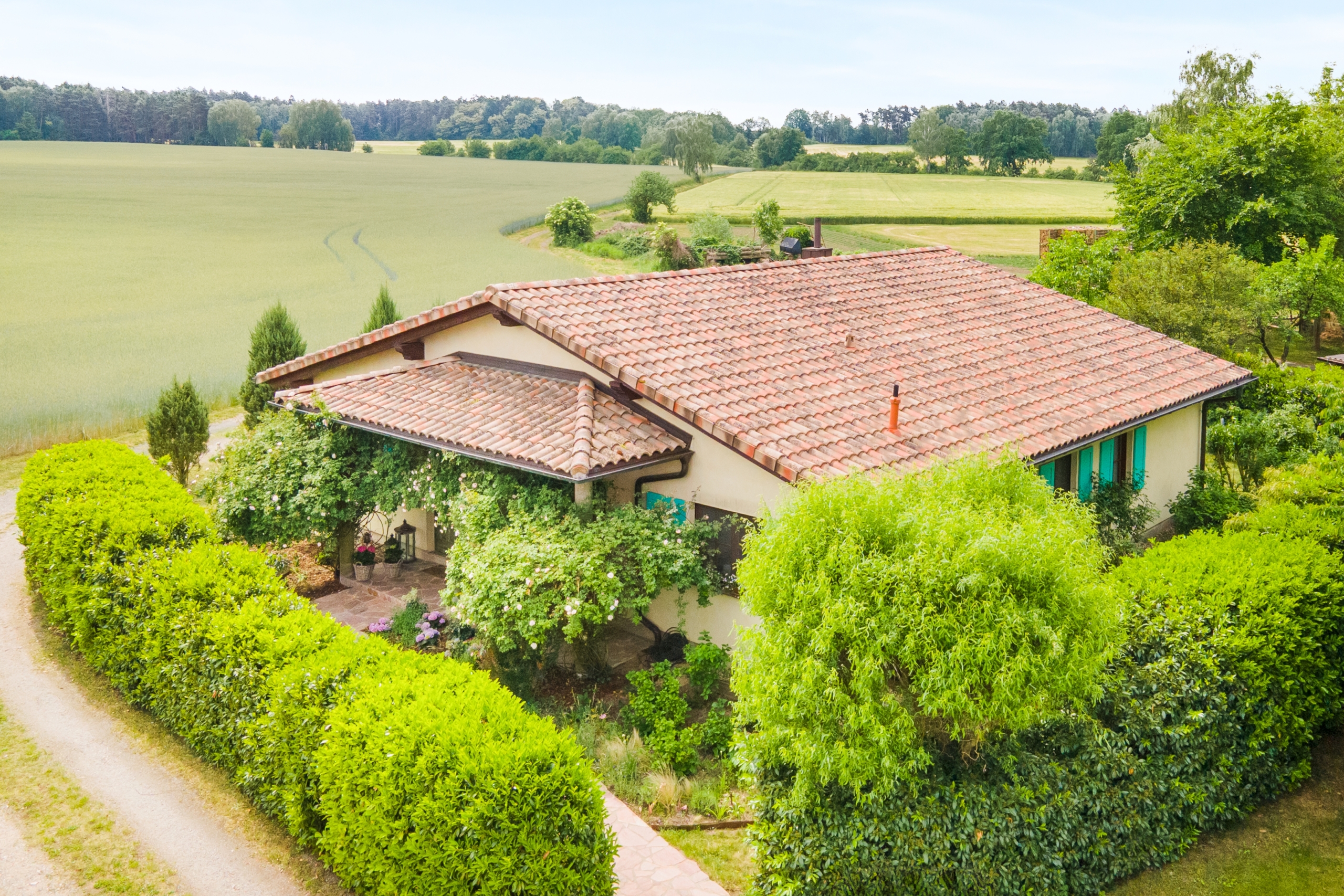 Einfamilienhaus mit Feldblick