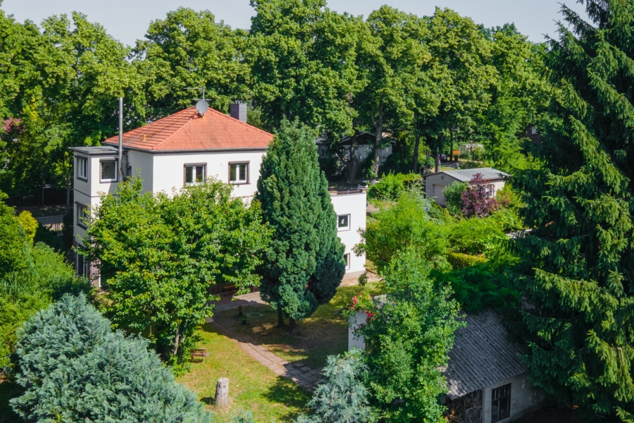 Vogelperspektive Garten