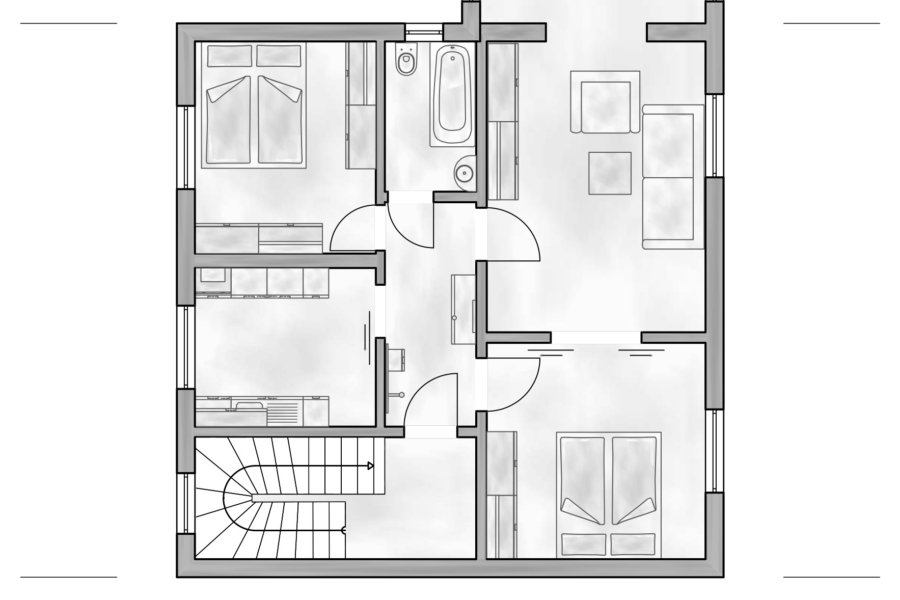 Grundriss Obergeschoss