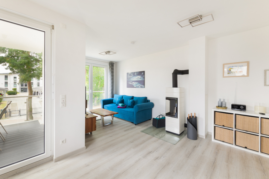 Wohnbereich mit Kamin