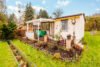 Terrasse - Feriengrundstück zentrumsnah am Naturschutzgebiet mit Ferien- und Gartenhaus